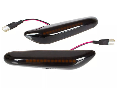 BMW 5 E60 E61 LED šoninių posūkių žibintų rinkinys, rūkyti, įprasti, 2 vnt.