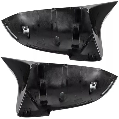 BMW 5 F07 F10 F11 13-17 veidrodėlio dangteliai BLIZGŪS JUODI kairė + dešinė 2 vnt. komplektas