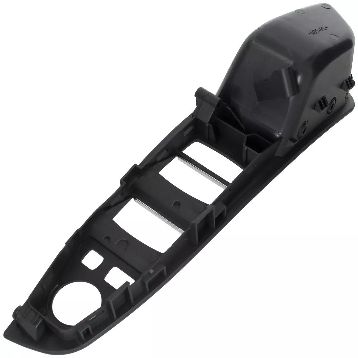 BMW 5 F10 F11 09-17 JUODA vidinė rankenėlė priekinėms kairėms durims su 2 skylutėmis + JUODA ODINĖ vidinė rankenėlė priekinėms dešinėms durims su 2 skylutėmis komplektas