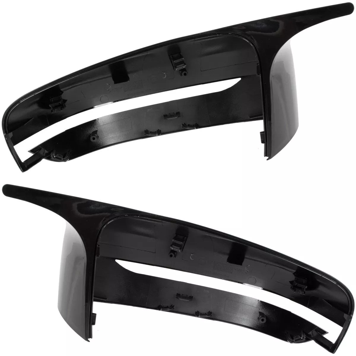 BMW 5 G30 G31 16-23 JUODAS BLIZGIUS VEIDRODĖLIO DANGTELIS (KAIRĖ + DIENA) 2 vnt. RINKINYS