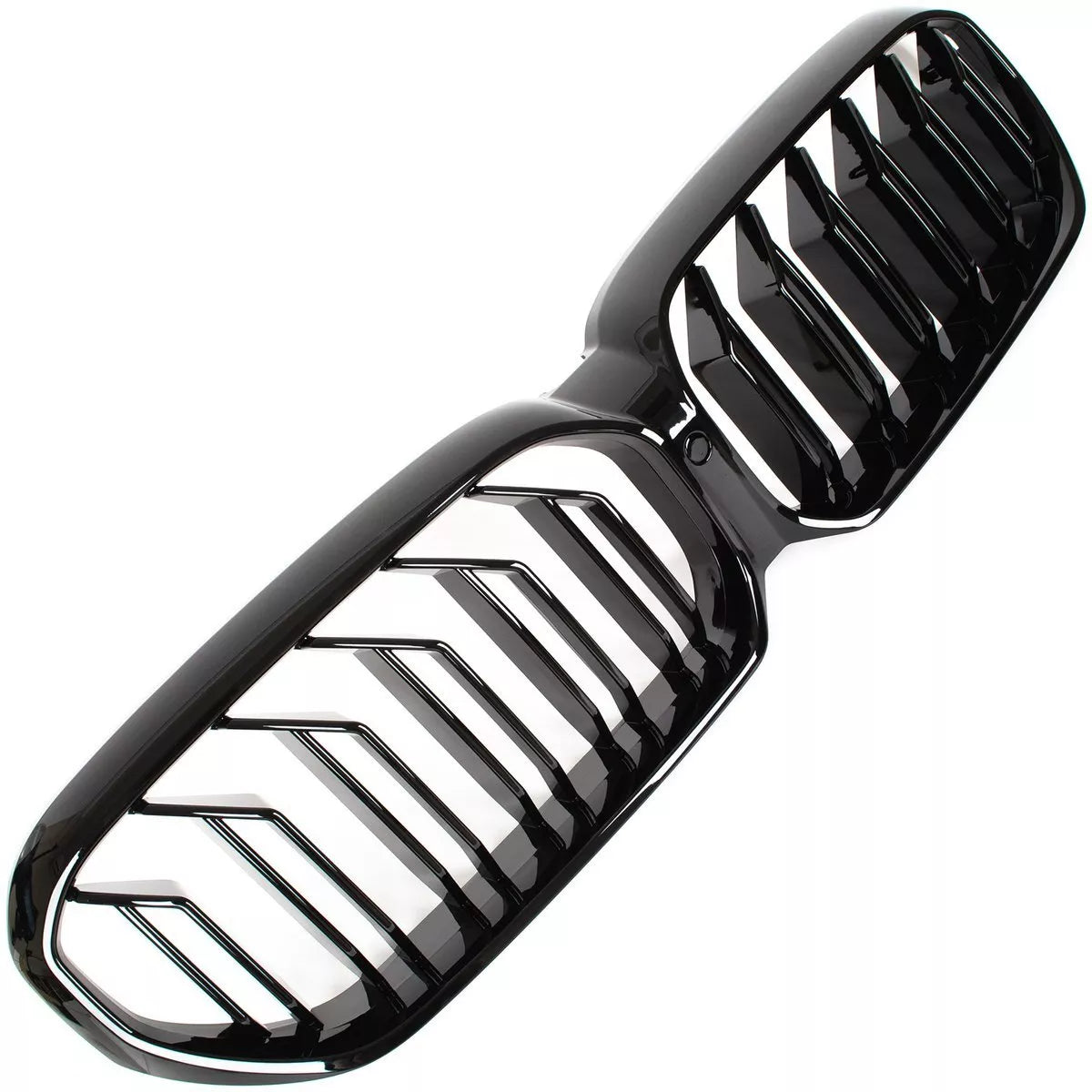 BMW 5 G30 G31 LCI 2020- Žibintų grotelės JUODOS, BLIZGIOS DVIGUBOS JUOSTELĖS