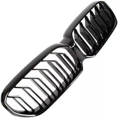 BMW 5 G30 G31 LCI 2020- Žibintų grotelės JUODOS, BLIZGIOS DVIGUBOS JUOSTELĖS