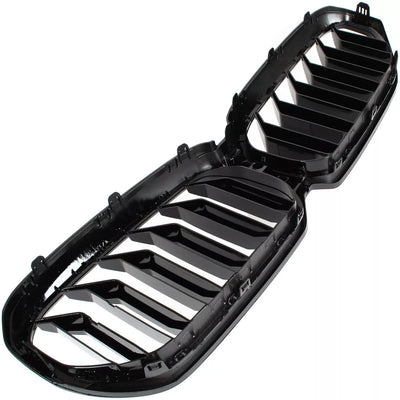 BMW 5 G30 G31 LCI 2020- Žibintų grotelės JUODOS, BLIZGIOS DVIGUBOS JUOSTELĖS