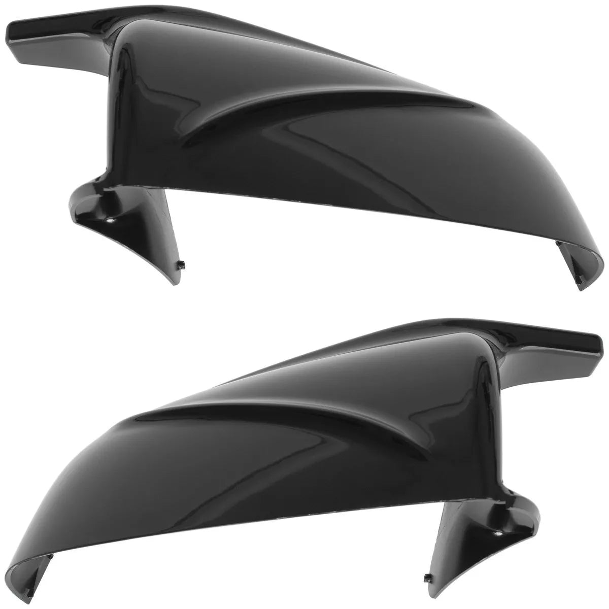 BMW 7 F01 F02 08-11 veidrodėlio dangteliai BLIZGŪS JUODI kairė + dešinė 2 vnt. komplektas