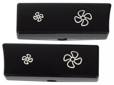 BMW 7 F01 F02 F03 F04 08-15 oro kondicionieriaus/ventiliacijos skydelio reguliavimo mygtukai (kairysis + dešinysis) 2 vnt. komplektas