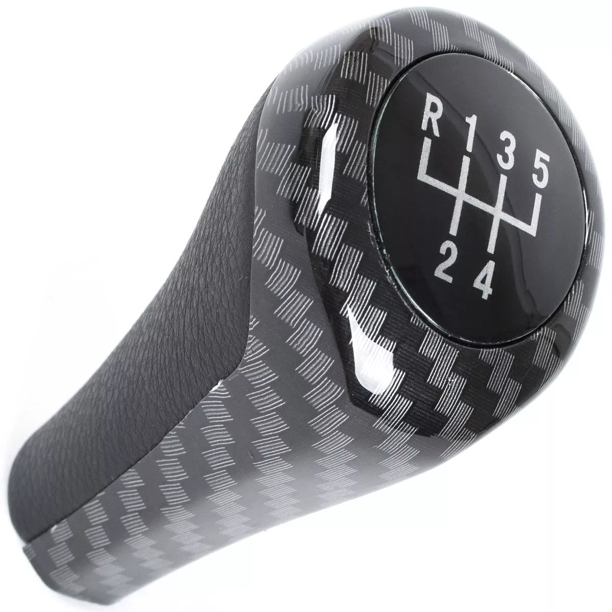 BMW E30 E32 E34 E36 E39 E46 E60 E61 E62 E63 E81 E82 E85 E87 E88 E90 E91 E92 X1 X3 X5 ANGLIES DIDELĖS 5 GREIČIŲ PAVARŲ PERJUNGIMO RANKENĖLĖ