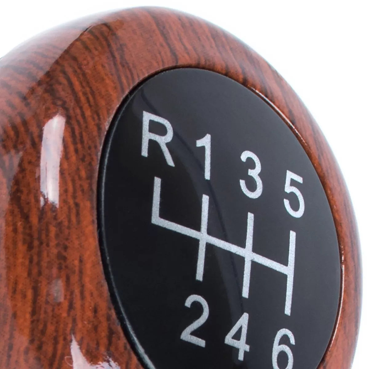 BMW E30 E32 E34 E36 E39 E46 E60 E61 E62 E63 E81 E82 E85 E87 E88 E90 E91 E92 X1 X3 X5 pavarų perjungimo svirtis, medinė, 6 pavarų