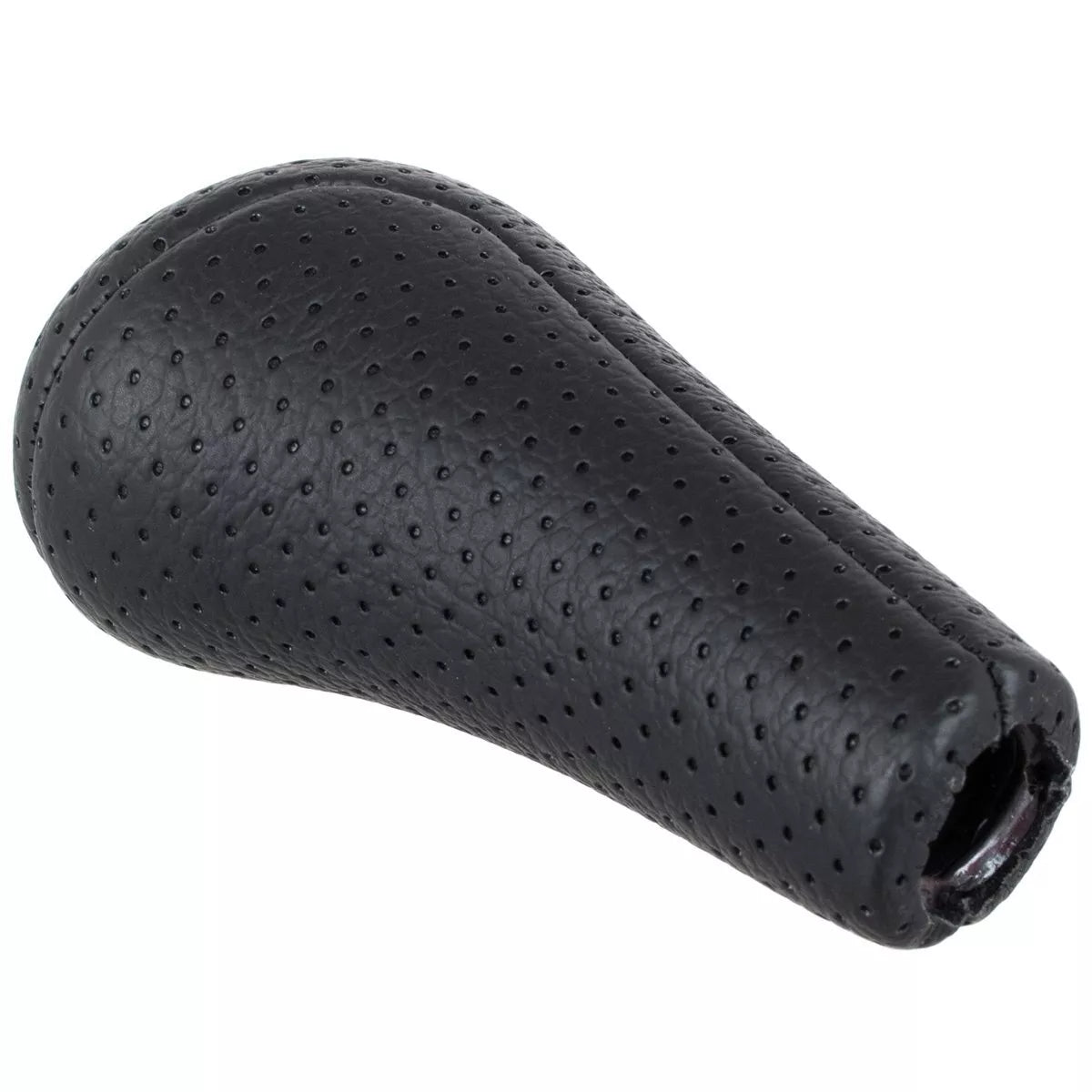 BMW E34 E36 E38 E39 E46 E60 E61 E87 E90 X3 X5 Pavarų perjungimo svirtis JUODA PERFORUOTA ODINĖ 5 GREIČIŲ