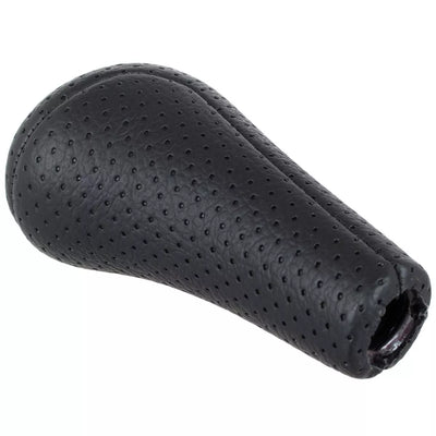 BMW E34 E36 E38 E39 E46 E60 E61 E87 E90 X3 X5 Pavarų perjungimo svirtis JUODA PERFORUOTA ODINĖ 5 GREIČIŲ