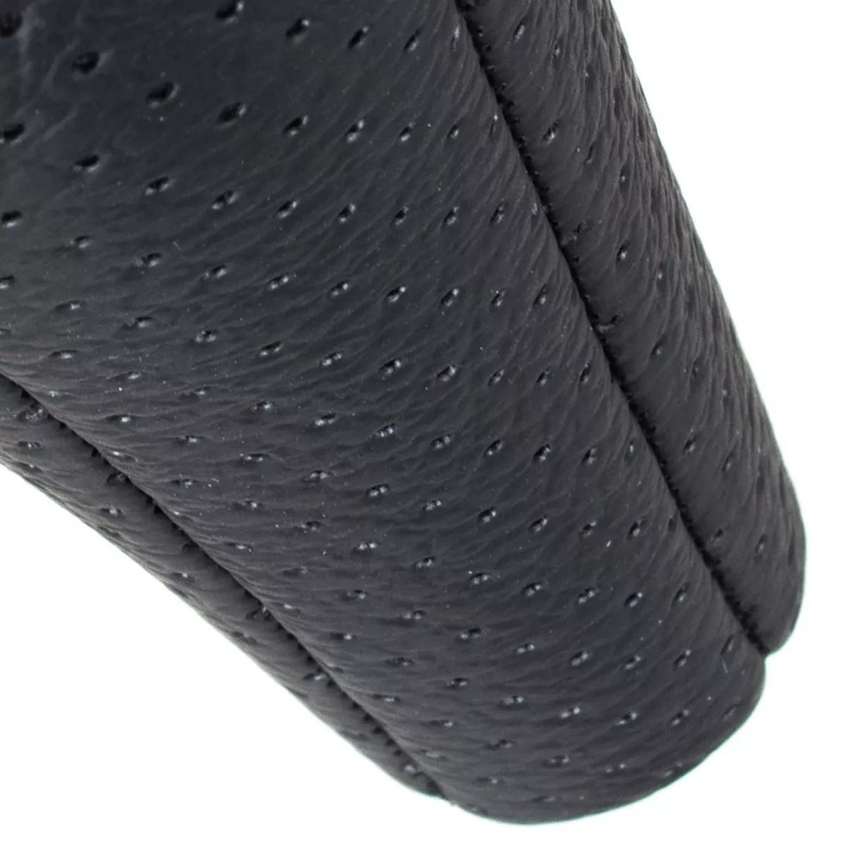 BMW E34 E36 E38 E39 E46 E60 E61 E87 E90 X3 X5 Pavarų perjungimo svirtis JUODA PERFORUOTA ODINĖ 5 GREIČIŲ