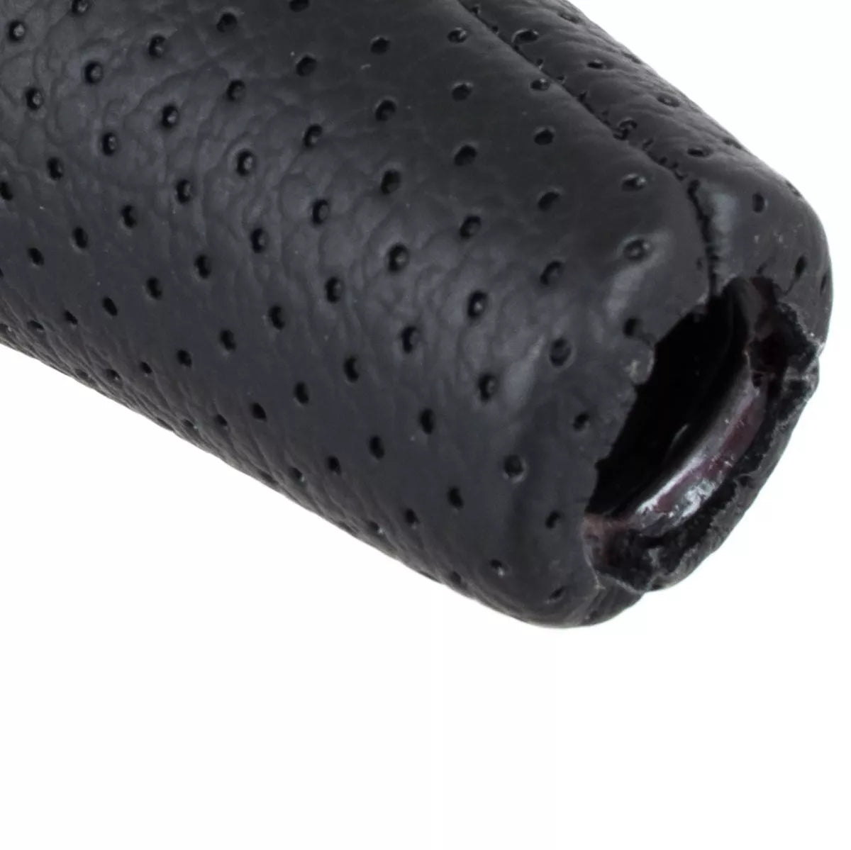 BMW E34 E36 E38 E39 E46 E60 E61 E87 E90 X3 X5 Pavarų perjungimo svirtis JUODA PERFORUOTA ODINĖ 6 GREIČIŲ