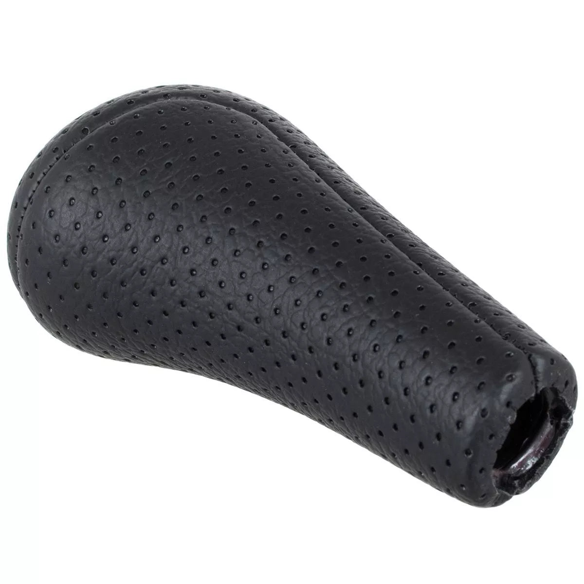 BMW E34 E36 E38 E39 E46 E60 E61 E87 E90 X3 X5 Pavarų perjungimo svirtis JUODA PERFORUOTA ODINĖ 6 GREIČIŲ