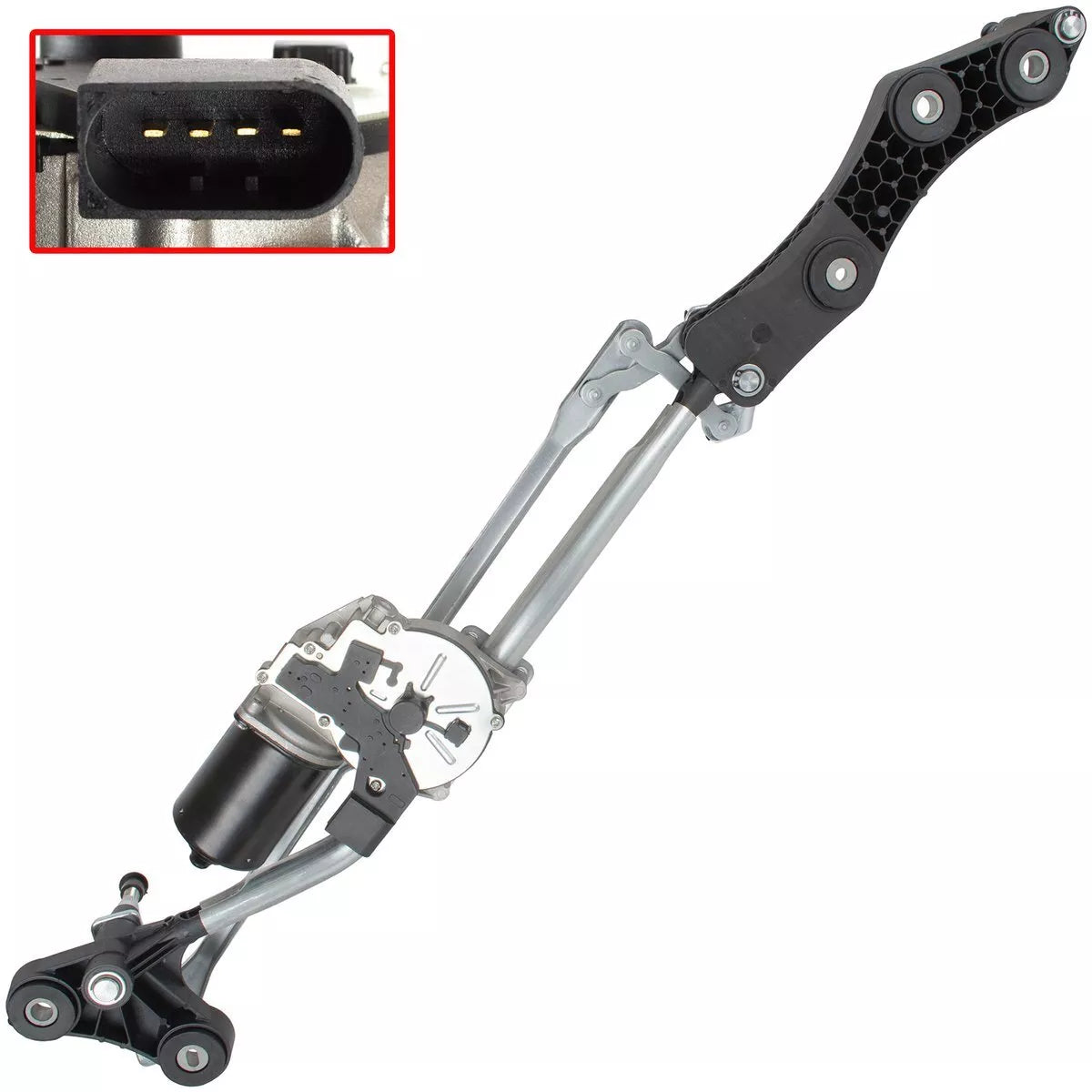 BMW E60 / E61 03-10 priekinio valytuvo mechanizmas + variklis