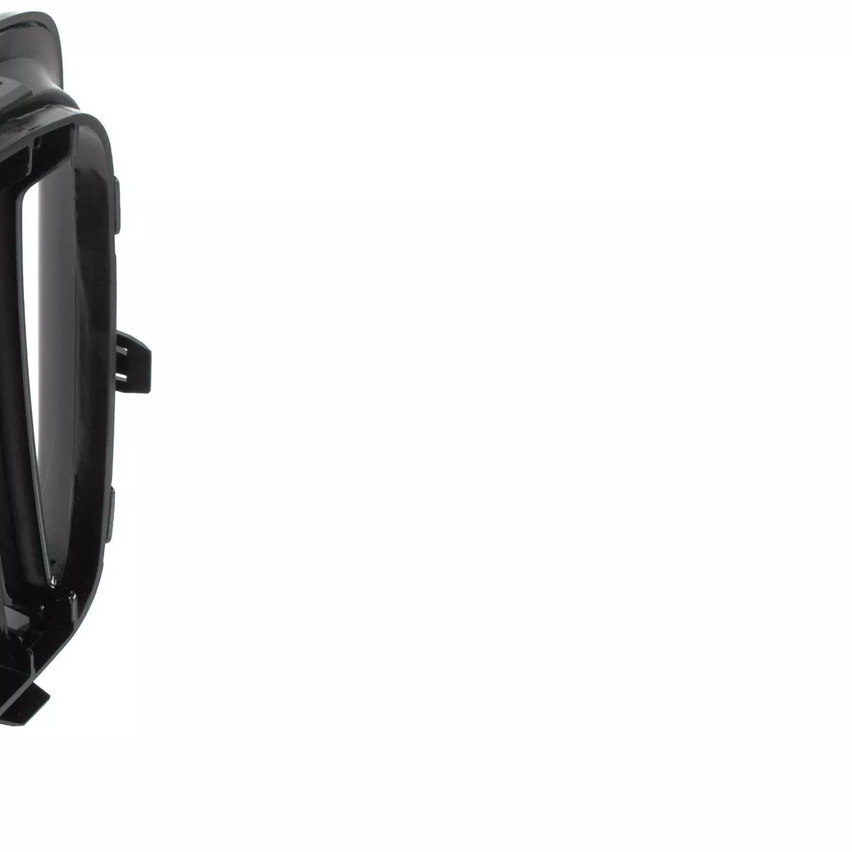 BMW X1 E84 09-15 grotelių tarp žibintų komplektas kairėje ir dešinėje juodos blizgios dvigubos juostos