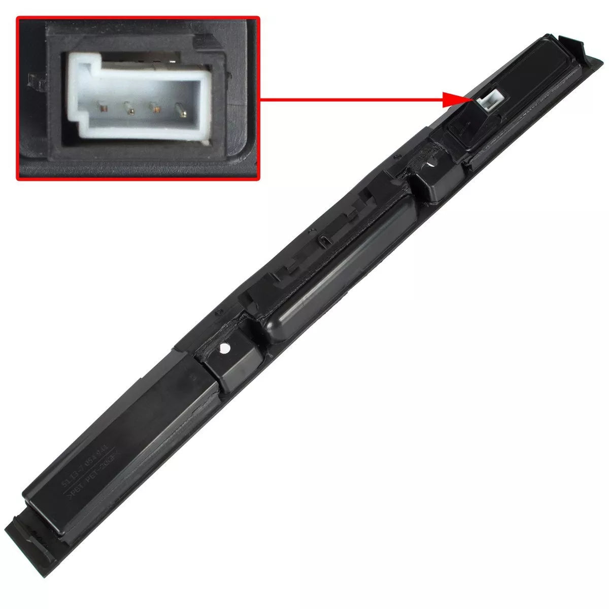 BMW X3 E83 03-10 numerio ženklo apšvietimo dangtelis su bagažinės atidarymo mikrojungikliu