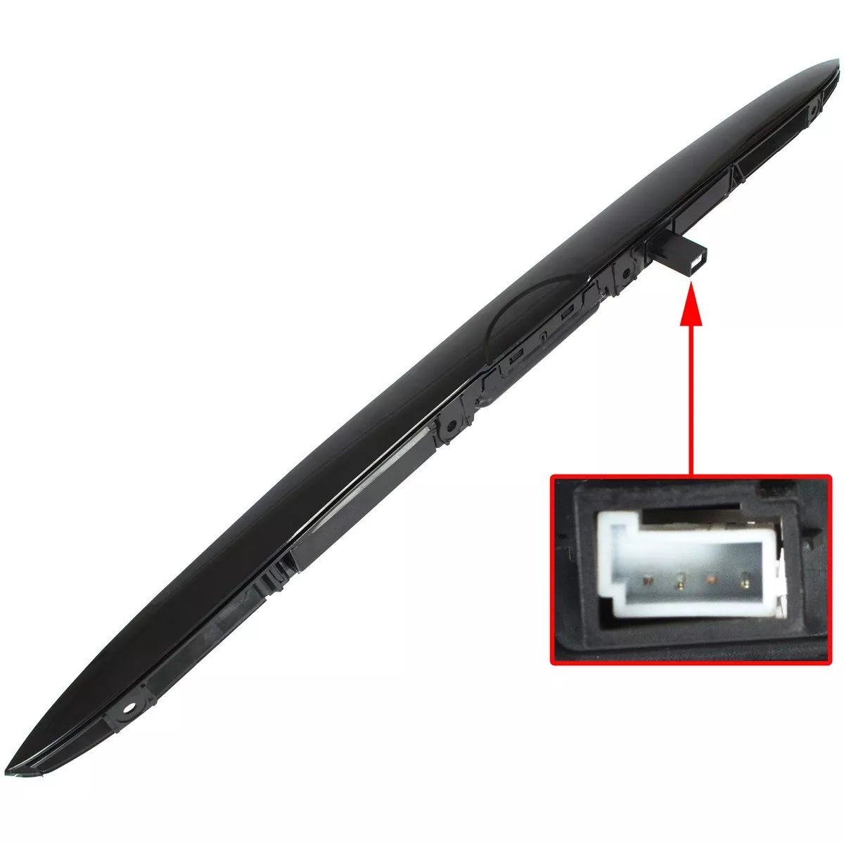 BMW X5 E53 00-06 numerio ženklo apšvietimo dangtelis su bagažinės atidarymo mikrojungikliu