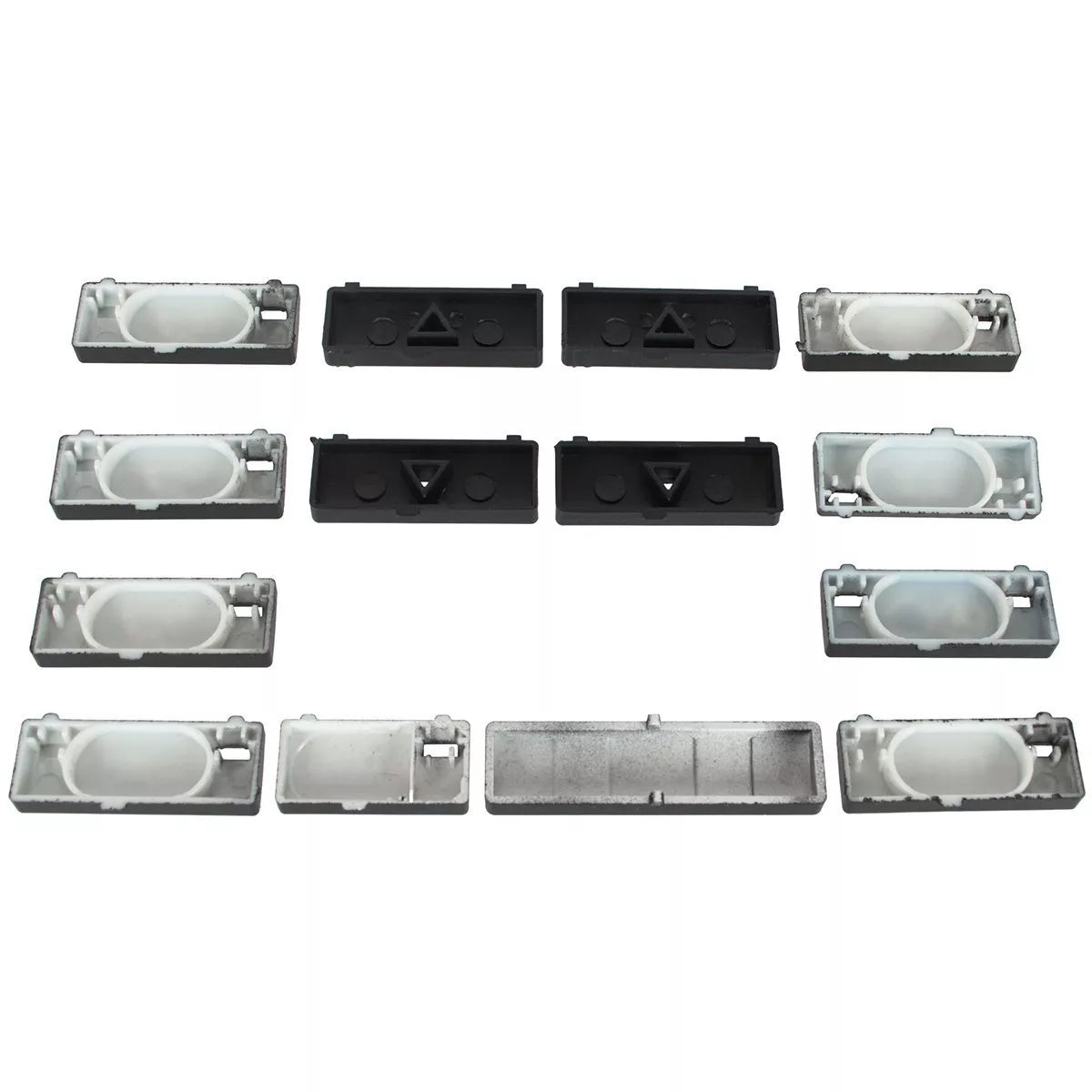 BMW X5 E53 00-06 oro kondicionieriaus pultelio mygtukų rinkinys, 14 vnt.