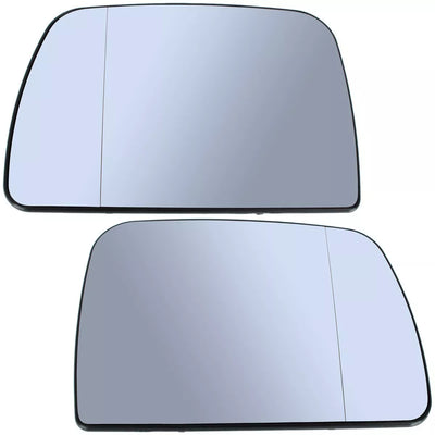 BMW X5 E53 99-06 Šildomų veidrodėlių įdėklų kairė ir dešinė 2 vnt. komplektas