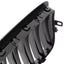 BMW X5 E70 06-13 grotelių tarp žibintų komplektas kairėje ir dešinėje juodos blizgios dvigubos juostos