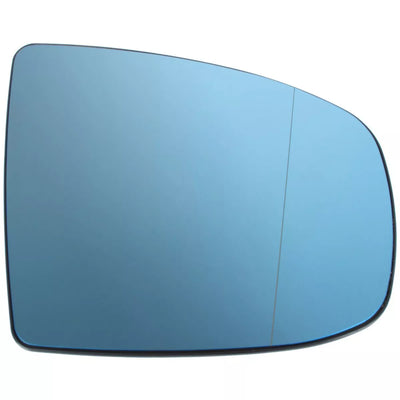 BMW X5 E70 06-13 Šildomas mėlynas dešinės pusės veidrodėlio įdėklas